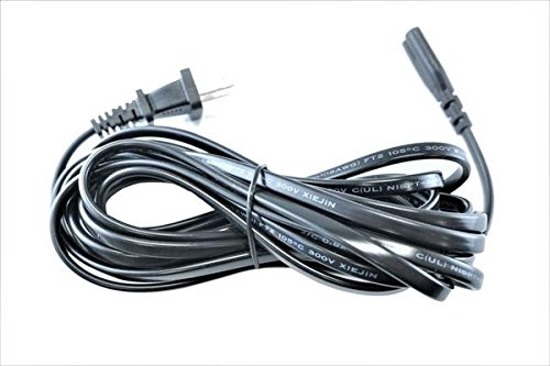 Omnihil 15 Feet AC Power Cord Compatible with ZVOX Z-Base 580 555 Soundbase SoundBar Home Theater Speaker