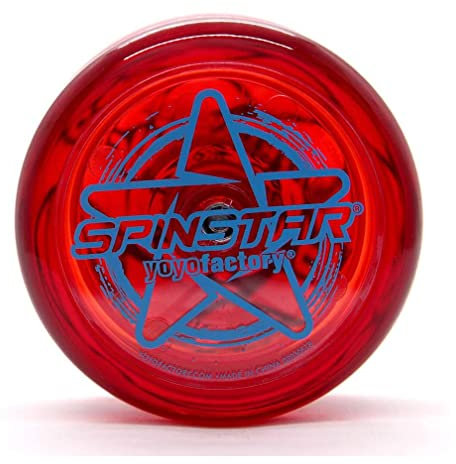 YoYo Factory Spinstar JoJo – Perfektes Anfänger-Yoyo mit Leerlauf – Spielzeug für Kinder & Erwachsene – Ideal Jo jo für Einsteiger-Tricks – Fidget Toy & Lernspielzeug - Rot