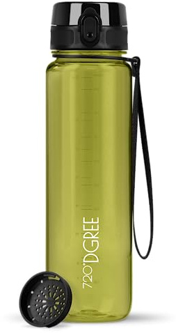 720°DGREE Trinkflasche „uberBottle“ Sieb – 6 Größen, über 40 Farben wählbar