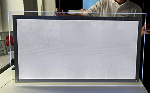 LED Plakatrahmen Panorama | beleuchteter Acrylrahmen zur Wandmontage | Posterrahmen mit LED-Beleuchtung | entspiegelte Front