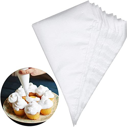 fikujap 300 Pezzi Tubazioni USA e Getta, tubazioni monouso Professionali, Sacchetto per tubazioni Medie per Decorare Pasticceria, Torte idonee, Biscotti, guance della casa