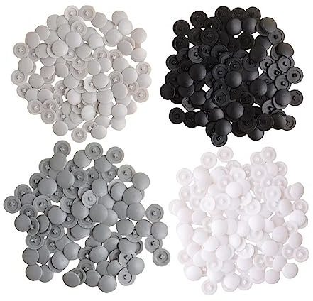 AHEOVS 400 Pcs Plastic Screw Covers - Phillips Head Screw Cover Caps for Furniture, Cabinet, Shelf