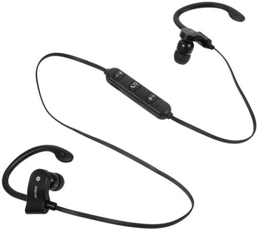 OSALADI Auriculares Cuello Auriculares con Gancho Oreja Micrófono y Botón Multifunción para Deportes y Uso Diario