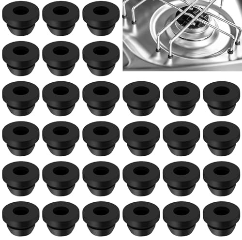 Samulee 30 Pezzi Passacavo per Fornello, Gomme per Porta Pentole Passacavo in Gomma Passacavi per Stufa per Camper per Fornelli Camper Compatibile con Aste da 5 mm Dometic, Smev e Thetford