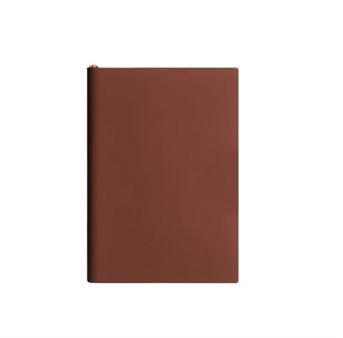 SHBHWS Softcover-NotizbüCher 2 Stück A5-Notizbuch aus weichem Leder mit 120 Innenseiten, wasserdichtem Einband und angenehmer Haptik NotizbüCher A5 Softcover(Brown)