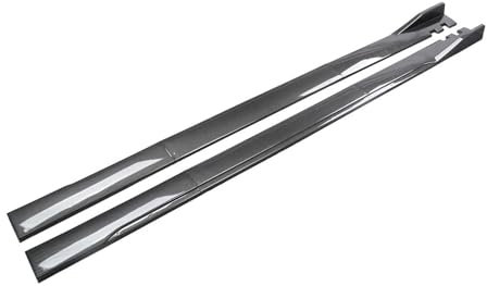 2m Für E39 E46 E53 E90 E92 E93 E60 E61 X5 E70 X6 E71 X1 Alle Modelle Auto Seitenschwellerverlängerungen Seitenschweller Winglet Splitter Lippe Auto Seitenschweller Trittbretter Schweller(Kohlefaser-Op