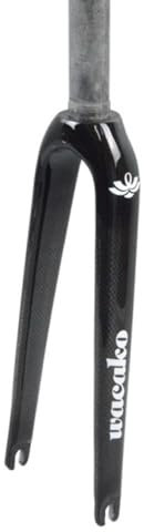 Falträder Starre Gabeln BMX-Vordergabel 14 16 18 20 22 Zoll Carbonfaser C Bremsgabeln 28,6mm 1-1/8 Gerades Rohr Starrgabel 74/100mm Schnellspanner Fahrräder Harte Gabel(Gloss Black B,74MM_18IN)