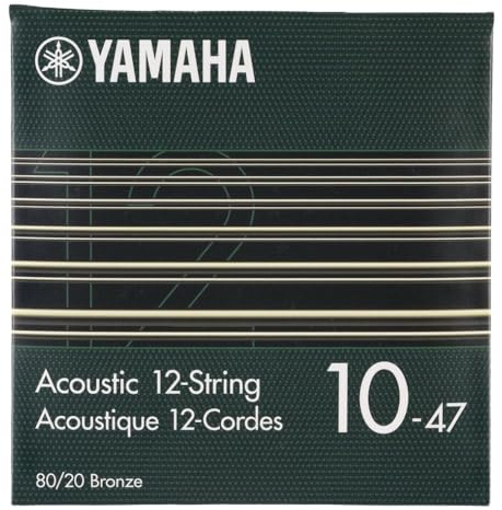 YAMAHA SA10-12 Akustik-Gitarrensaiten – 12-String Light (010-047), 80/20 Bronze