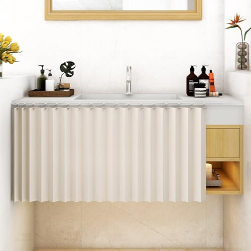 Schrankvorhang, Schrank Vorhang Zum Schieben Staubdichter Vorhang für Regal Vorhang Schrank Sichtschutzvorhang Schrank Vorhang Zum Schieben mit Gleitschienen Faltbarer schrankvorhang A,W90xH70cm