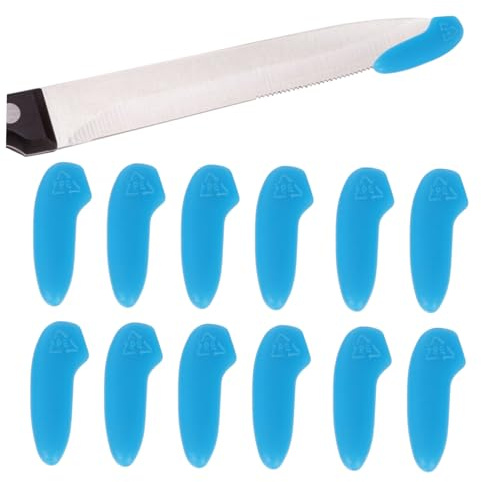 Gatuida Protectores De Cuchillas Para Cuchillos De Cocina 50 Unidades Tamaño Plástico Azul Resistente Antimpacto Protección Para Uso Doméstico y Profesional