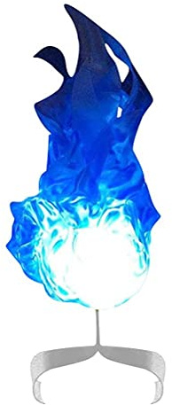 lyrlody LED Glowing Fireball Flytande Ornament, Optisk för Anime Karaktärer, Lättare Vikt med Extra Effekter för Fester (BLUE #10)
