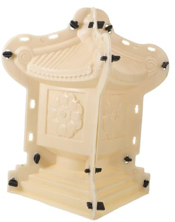 Toyvian Stampo in Plastica per Statua Pagoda in Design Cinese Autentico con Architettonici Precisi Resistente per Decorazioni da Giardino e