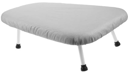 ULDIGI Lavanderia Da Appoggio Asse Da Stiro Con Gambe Coperta Da Stiro Da Tavolo Compatto Rilievo Di Ferro Grey