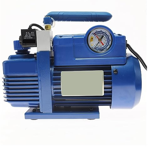 QZCX Pompa a Vuoto, Pompa for Vuoto, Kit Pompa for Vuoto refrigerante 2pa Refrigerazione 250W con manometro for condizionatore d'Aria Inverter for Uso Domestico 1P/1.5P/2P