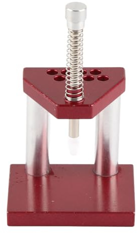 Herramienta de Metal para Prensar la Mano del Reloj con Troqueles de Plástico de 10 Piezas para un Uso Fácil y Seguro de Ajuste de la Mano del Reloj