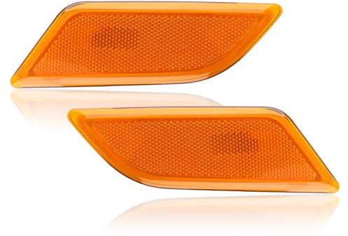 GoaMotors Pair Side Marker Light Lamp Housing Front Left and Right Set Fit for Mercedes Benz C250 C300 C350 2012-2014, 2049067401, 2049067301