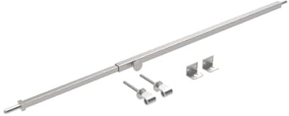 Barre anti-intrusion de sécurité - acier inoxydable 316L - extensible de 700 à 1200 mm. - anti-effraction - antivol - pour portes, portes et fenêtres - résistant - haute qualité - DimAccessoires