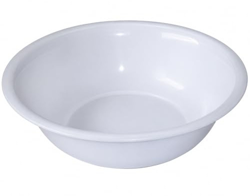 HELGUEFER - Waschschüssel aus robustem Kunststoff, 13 cm, weiß, für Krankenhaus- oder klinische Zwecke, Durchmesser 13 cm, Höhe 7 cm, kompakt und handlich, einfache und schnelle Reinigung