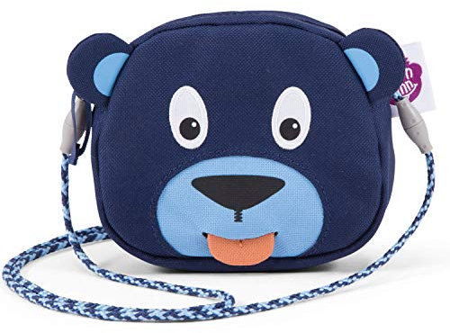 Affenzahn Kinderportemonnaie Brustbeutel zum Umhängen für Kinder, Geldbeutel mit Reißverschluss, Jungen und Mädchen