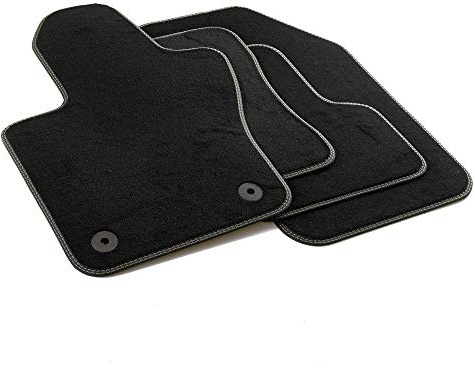 MDM PRO-4901 Fußmatten für Jeep Renegade 2014>, Passgenau Velours Kunstlederkanten und doppelten Steppnaht Chromnähte