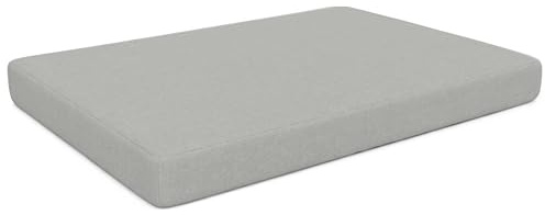 POKAR Palettenkissen Wasserabweisend Palettenauflagen mit abnehmbarem Bezug Palettenauflage Palettenmöbel Palettensofa, Sitzkissen 120x80, Grau