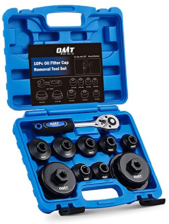Orion Motor Tech Oil Filter Wrench Set, 10pc Oil Filter Socket Set, 3/8 Drive Metric Oil Filter Cap Wrench Removal Tool Kit, Low Profile Oil Filter Socket Set Compatible with Toyota VW BMW Mercedes