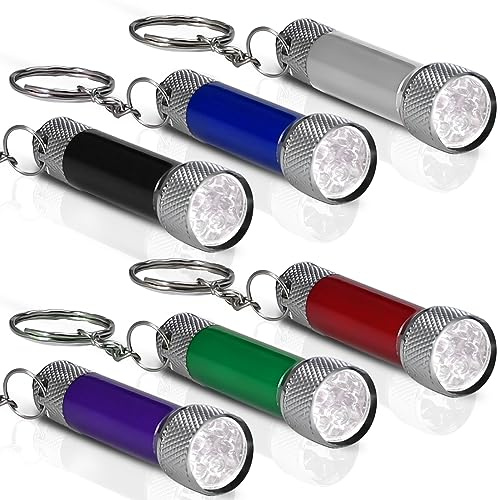 GODLGE 12 Mini Torce LED Portachiavi Bambini, Torce Elettrica Portatile Campeggio Escursioni Caccia Zaino In Spalla Pesca Gadget Compleanno Bambini