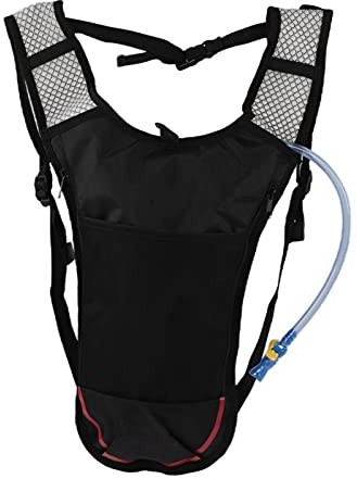 SPYMINNPOO Zaino Idrico, Zaino Leggero e Traspirante con Sacca Idrica da 2 Litri, Cannuccia per Corsa, Escursionismo, Ciclismo (Rosso)