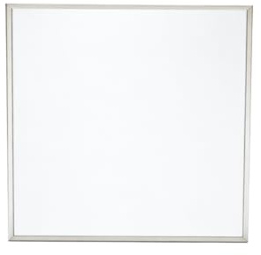 Türschild 150 x 150 mm Silber – Apollo Wandschild aus Aluminium mit Acrylscheibe, austauschbares Namensschild für Büro, Praxis & Kanzlei