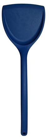 MASTRAD - F10913 - Spatule wok - Unibloc Tout en Silicone - Résistante à la Chaleur - Antiadhésive - 10 x 32 x 2 cm - Bleue, Bleu
