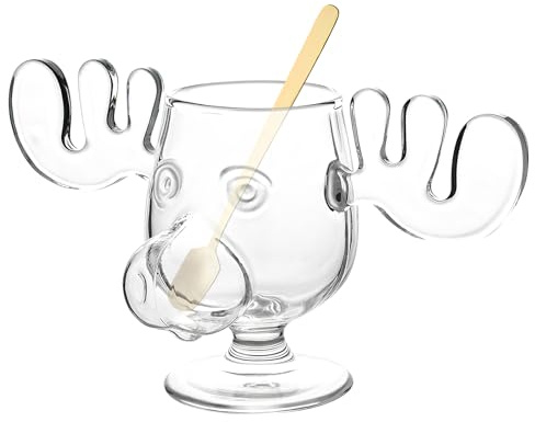 HENGBIRD EierliköR Moose Mug, Elch GläSer, Christmas Vacation Elch-Mug, Weihnachts EierliköR GläSer, ElchgläSer, WeihnachtsgläSer, National Lampoons Christmas Vacation, ElchgläSer für Griswold