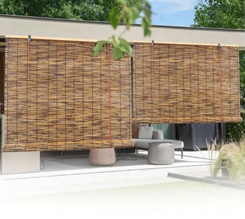 Window Blinds Bamboo Blinds Shades for Outdoor patio Roller Blinds Bamboo Shades Blinds Light Filtering Shades