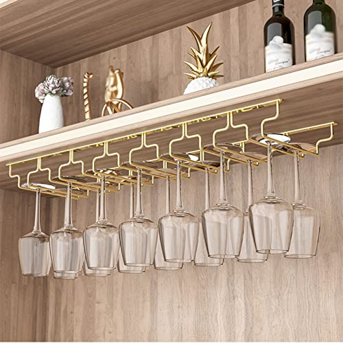 Portabicchieri in acciaio inox per armadietti da cucina e bar, può contenere fino a 14 bicchieri da vino 6 slot salvaspazio porta bicchieri da vino