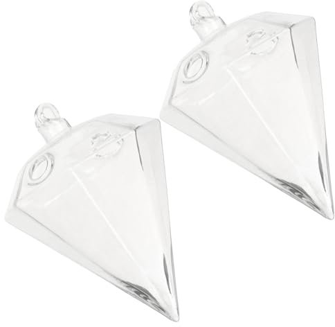 Toyvian 2stücke Hängevase Aus Glas Für Hydrokultur Transparente Blumenhalter Montiert Geeignet Für Pflanzen-präsentation Im Wohnzimmer Balkon Oder Garten