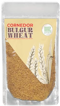 CORNEDOR - Grano Bulgur -500 grammi | Grano spezzato | Raccolto in stagione, cotto, essiccato al sole | Adatto a vegani&vegetariani