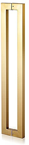 Juego de manijas largas para puerta de entrada y puertas correderas de granero interior/exterior, tirador de ducha – elegante diseño cuadrado, tamaños disponibles de 61/81/99/129/149/149 cm