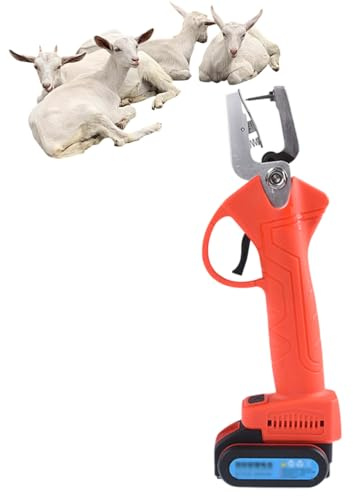 Gqudyi Alicates EléCtricos para Etiquetas de Orejas de Animales,Herramienta InaláMbrica de Etiquetado de Orejas de Ganado,TecnologíA de Rebote AutomáTico,para Grandes Granjas y Pastizales