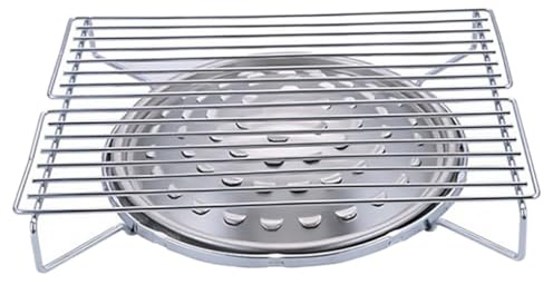 STOBAZA Stainless Steel Barbecue Grill Grate Outdoor Cooking Rack for Camping Picnic Bbq Accessory with Smooth Surface Easy to Clean