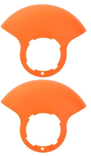 Artibetter Protezione Anti-Erbacce per Tosaerba a Spinta 12v/24v, Copertura di Sicurezza Arancione 2 Pezzi Senza Fili, Compatibile con Tosaerba Elettrici Semoventi per Giardino e Prato