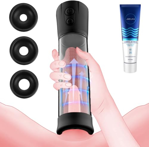 Penis Pump for Penis Extender, Male Masturbator Cup Sex Toys for Men, Electric Vacuum Pump with 3 Sucking Auto Training Modes, Cock Erection Pump Penis Enlarger Male Sex Toys for Dick Enlargement