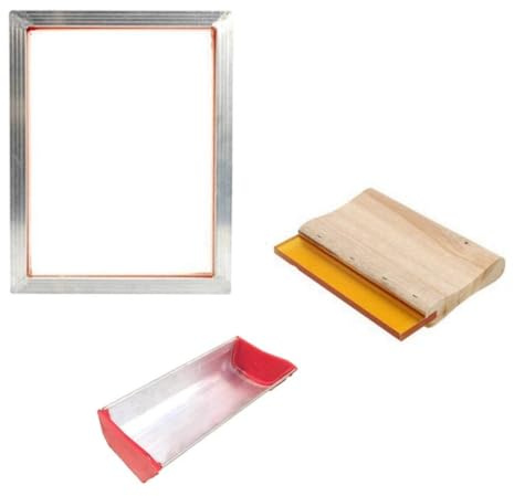 Silk Screen Printing Kit Squeegee Tool Parts Set(3PCS,43T (120M))