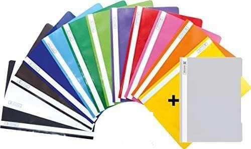 Brunnen Schnellhefter Kunststoff - GROßPACK bunt - 5 Pack mit je 12 + 1 Stück bzw. Farben im Pack
