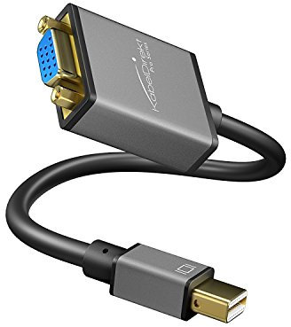 KabelDirekt Adattatore/Convertitore da Mini DisplayPort Mini DP a VGA risoluzione max. WUXGA, 1920 x 1200/60 Hz, contatti dorati 24k, per iMac, MacBook, monitor PRO Series