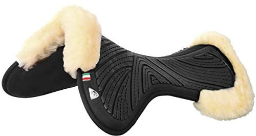 Acavallo Busse Memory Pad LAMMFELL-Gel, one Size, schwarz/Natur