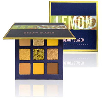 Beauty Glazed 9 Couleurs scintillement Matte Fard à Paupières Palette Shimmer Maquillage Métallique Ombre à Paupières longue durée imperméable à l'eau (# I)
