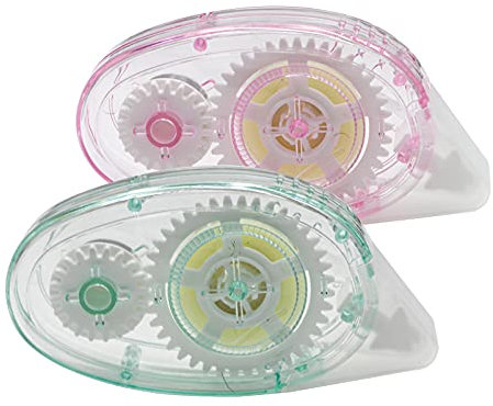 Glue Roller, Permanent Adhesive Glue Tape Double Side Scrapbook Runner Tape for Crafting Cards Making Photo Album Journal Scrapbooking, 8.4mm X 10m 2 Pack