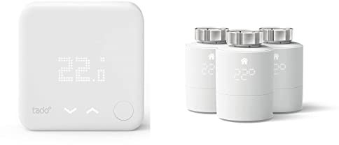 tado° Sonde de température sans Fil, Un Accessoire en complément des Têtes Thermostatiques Intelligentes + Connectée et Intelligente, 3-Pack – Accessoire pour Le contrôle Multi-pièces