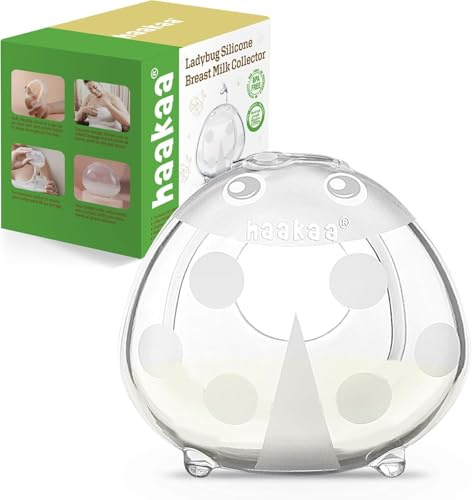 Haakaa Colector de leche materna, conchas de silicona sin BPA, protector de leche, protege los pezones, taza de lactancia, suave, flexible y reutilizable, 40 ml, 1 unidad