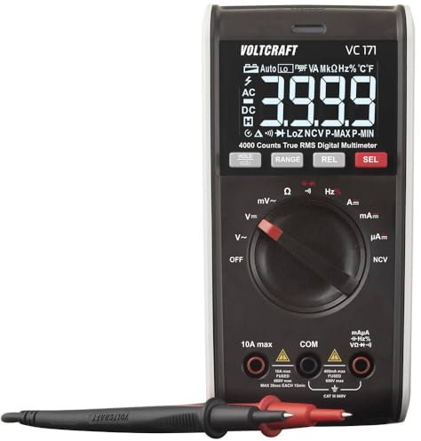 VOLTCRAFT VC171 Hand-Multimeter digital CAT III 600 V Anzeige (Counts): 4000