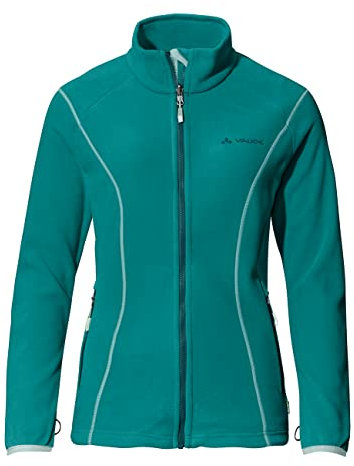 VAUDE Rosemoor Fleecejacke für Damen - Warme & Nachhaltige Fleecejacke aus recyceltem Polyester, Zip-In-Funktion, Kordelzug, Wandern & Freizeit